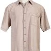 Scully Mens Stone 100% Cotton Traveler S/S Shirt