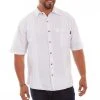 Scully Mens White 100% Cotton Traveler S/S Shirt