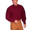 Scully RangeWear Mens Burgundy 100% Cotton Vintage L/S Full Cut Shirt