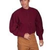Scully Men's RangeWear Pleated Front Pullover - Burgundy
