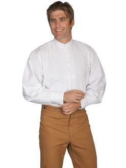 Scully Men's RangeWear Pleated Front Pullover - White