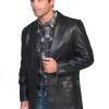 Scully Leather Mens Western Lambskin Blazer Black