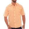 Scully Mens Papaya 100% Cotton Palm S/S Shirt