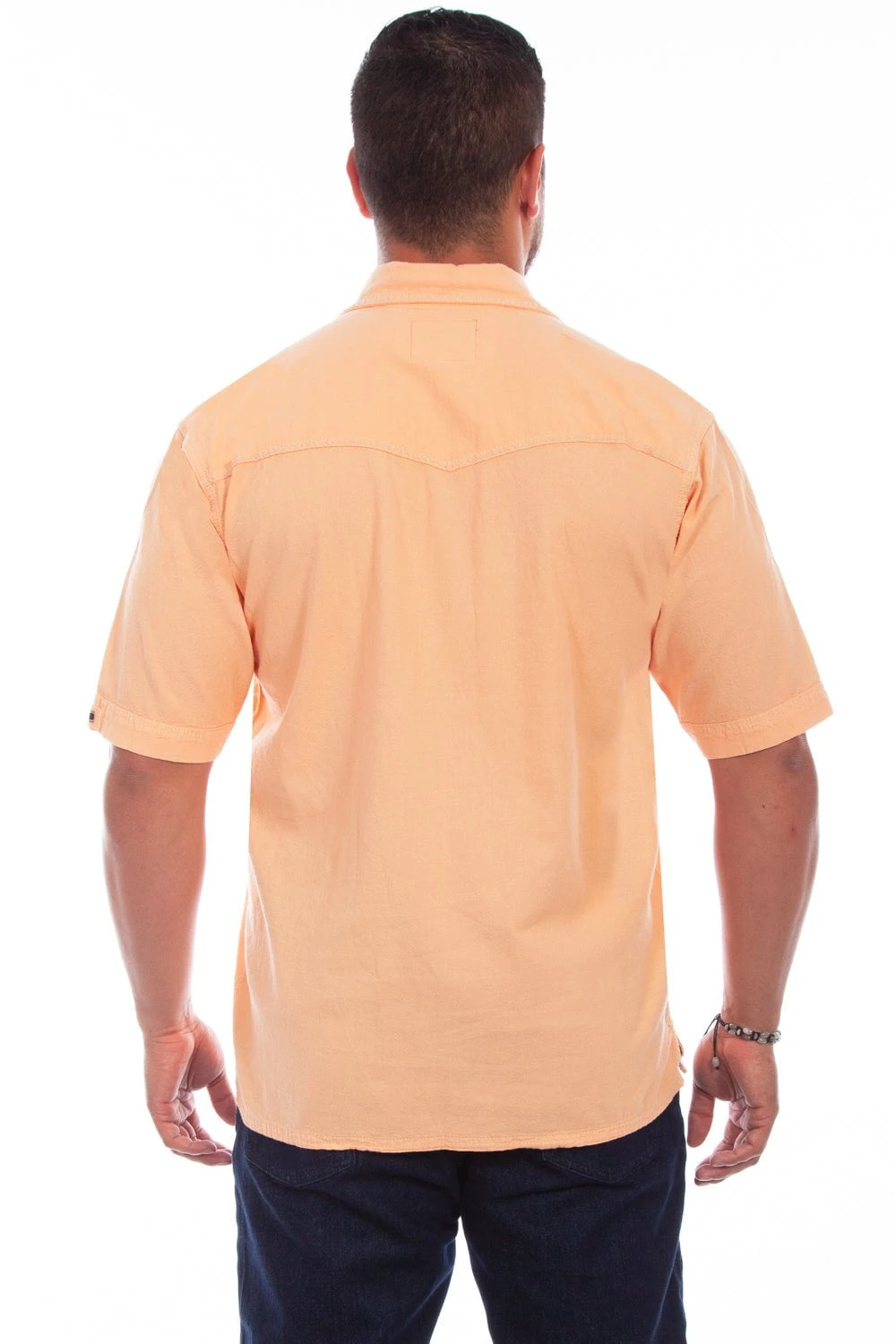 Scully Mens Papaya 100% Cotton Palm S/S Shirt - Image 2