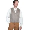 Scully Men's WAH MAKER 4 Pocket Wool Blend Vest - Dove Grey