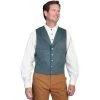 Scully Men's WAH MAKER 4 Pocket Wool Blend Vest - Military Blue