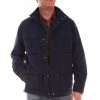 Scully Mens Midnight Sky Nylon Multi-Pocket Jacket
