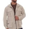 Scully Mens Stone Nylon Multi-Pocket Jacket