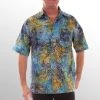 Scully Mens Ocean 100% Cotton Agean Batik S/S Shirt