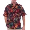 Scully Mens Sunset 100% Cotton Floral Batik S/S Shirt