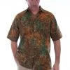 Scully Mens Outback 100% Cotton Batik S/S Shirt