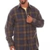 Scully Mens Navy/Yellow 100% Cotton Corduroy Plaid L/S Shirt