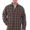 Scully Mens Forest 100% Cotton Sherpa-Lined L/S Shirt