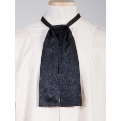 Scully Men's WAH MAKER Silk Jacquard Puff Tie - Black