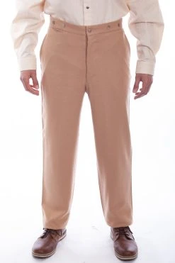 Scully Wahmaker Mens Tan Wool Blend USA Trousers