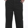 Scully Mens Black 100% Cotton Herringbone Vigilante Pants
