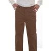 Scully Men's WAH MAKER Cotton Herringbone Pants - Brown