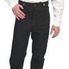 Scully Men's WAH MAKER Canvas Duckin' Frontier Pants - Black