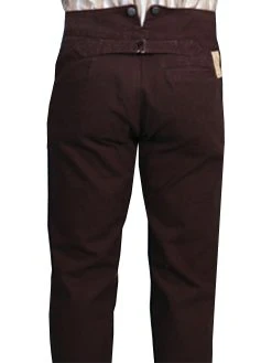 Scully Men's WAH MAKER Canvas Duckin' Frontier Pants - Walnut