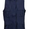 Scully Womens Indigo Nylon Multi-Pocket Vest