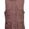 Scully Womens Toffee Nylon Petite Pocket Vest