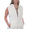 Scully Womens Beige Polyester Faux Fur Vest