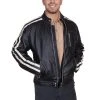 Scully Leather Mens Charcoal Sanded Calf Cafe Racer Racing Jacket