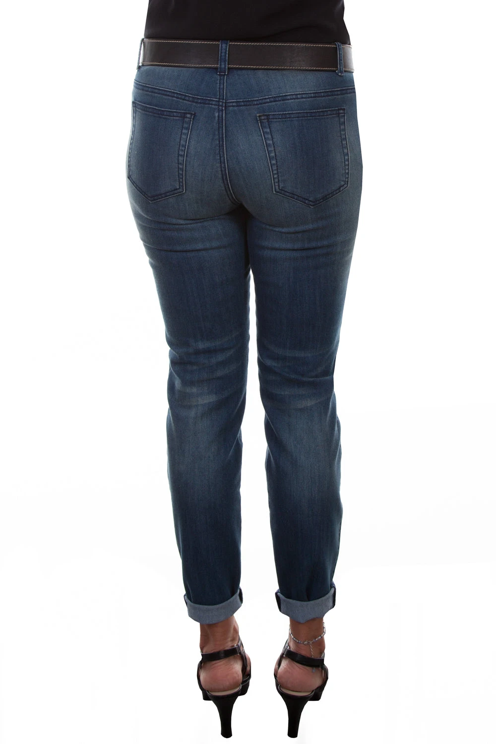 Scully Womens Blue Cotton Blend Tonal Jeans - Image 2