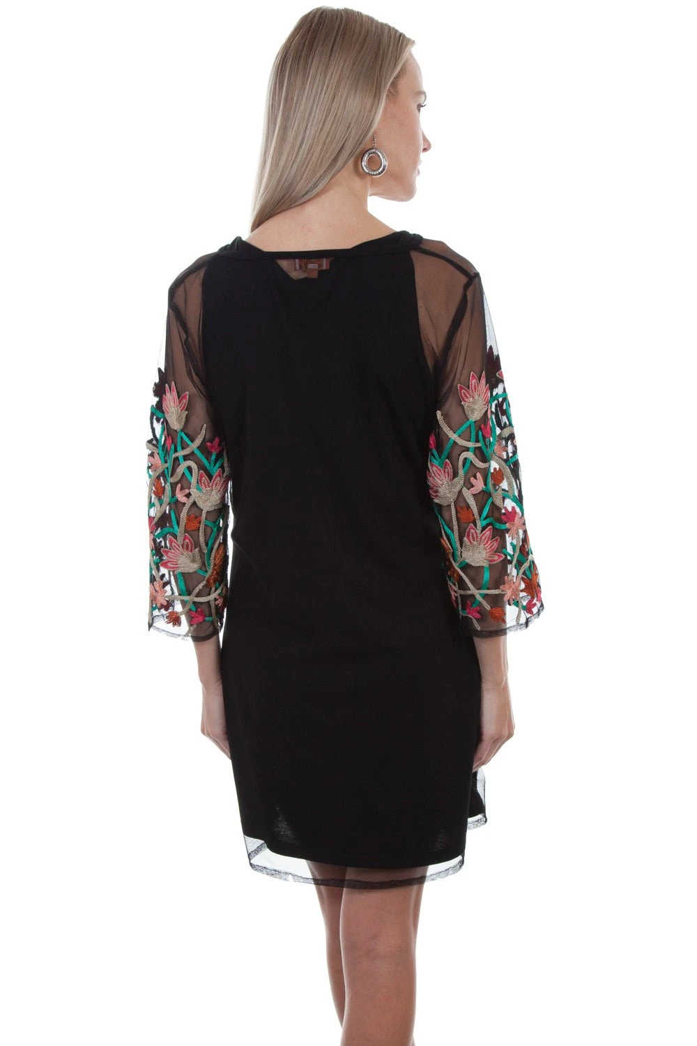 Scully Womens Black 100% Viscose Colorful 2-Piece S/S Dress - Image 2