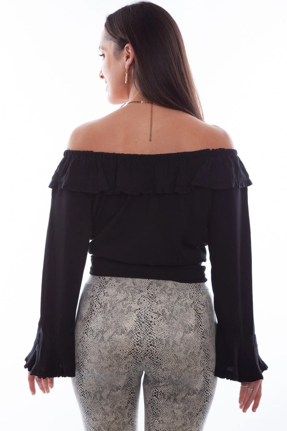 Scully Womens Black Nylon Boho Lace Duster - Image 2