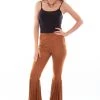 Scully Womens Brown Polyester Snakeskin Bell Pants