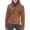 Scully Womens Cinnamon Boar Suede Jacket
