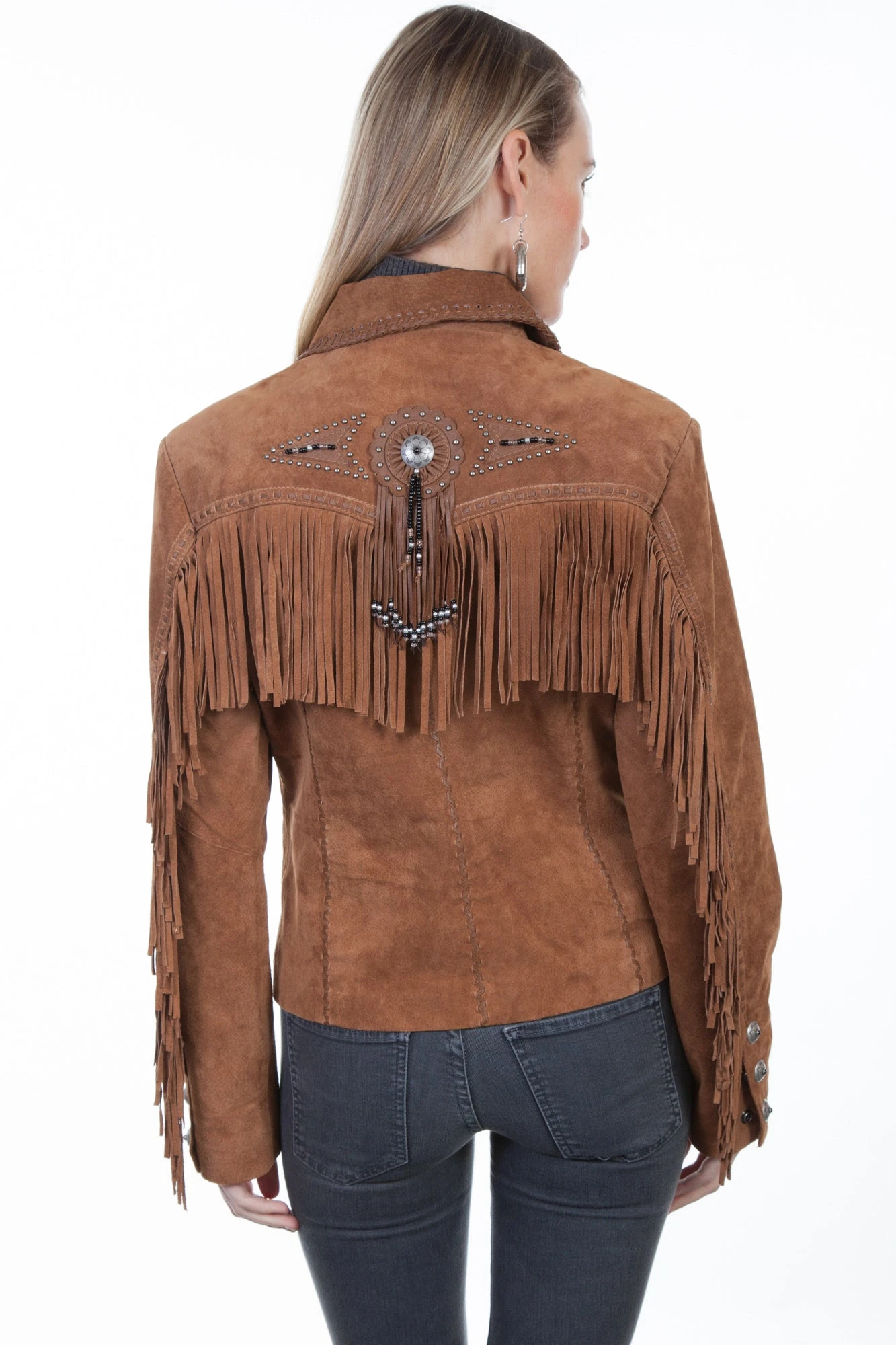 Scully Womens Cinnamon Boar Suede Jacket - Image 3