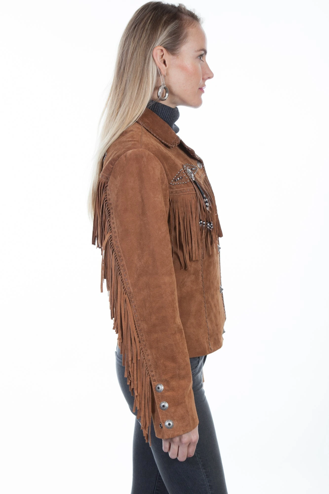Scully Womens Cinnamon Boar Suede Jacket - Image 4
