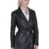 Scully Womens Black Washed Lamb Coat