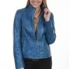Scully Womens Denim Lamb Lightweight Jacket
