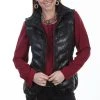 Scully Womens Black Soft Lamb Puffer Vest