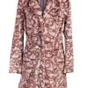 Scully Womens Brown Polyester Jacquard Jacket