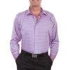 Scully Mens Razz 100% Cotton Check L/S Shirt