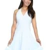 Scully Cantina Collection Halter Dress White 100% Cotton Soutache