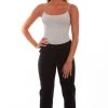 Scully Womens Black 100% Cotton Crochet Pants