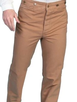 Scully Rangewear Mens Brown 100% Cotton Big Durable Canvas Pants