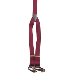 Scully Men's RangeWear Elastic Y-Backed Suspenders - Burgundy