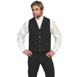 Scully Men's RangeWear Canvas Vest - Black