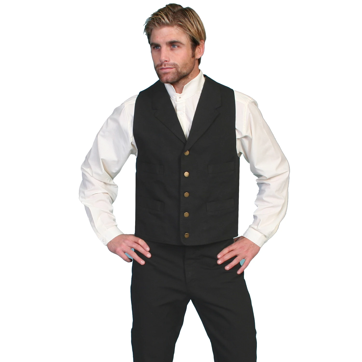 Scully Men's RangeWear Canvas Vest - Black