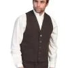 Scully Rangewear Mens Walnut 100% Cotton Canvas Western Vest