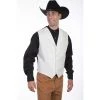 Scully Men's Rangewear Paisley Vest - Cream