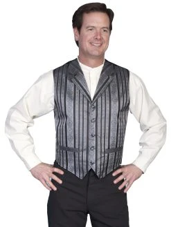 Scully RangeWear Men's Notch Collar Vest - Black