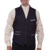 Scully Mens Blue Cotton Blend 4 Pkt Vest