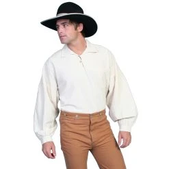 Scully Men's RangeWear Pullover Shirt - Natural